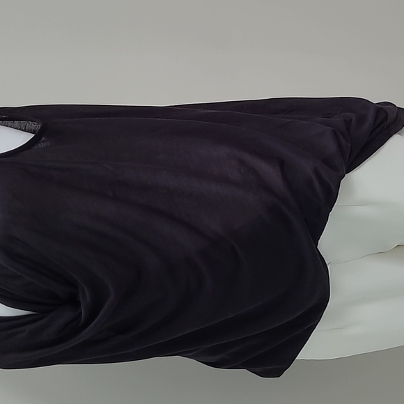 NWOT Three Dots Sheer Drape Top - Picture 7 of 11